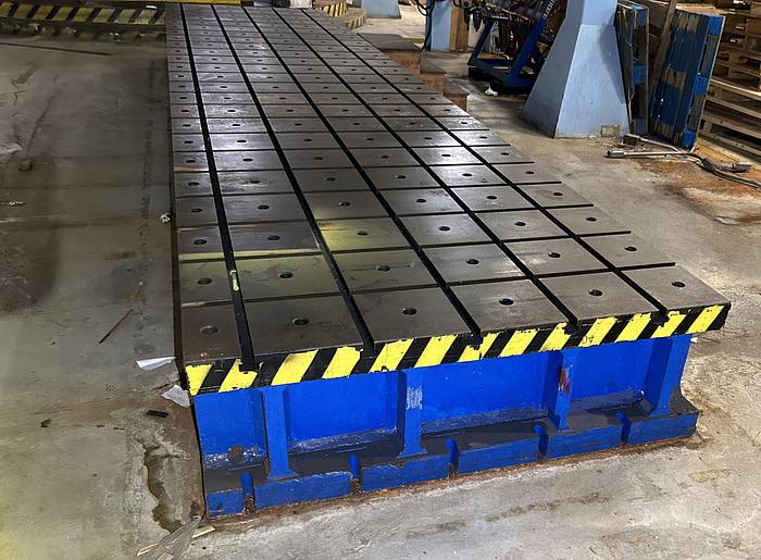 Used T-Slotted Floor Plate 24'L x 64" W x 21" H (3 Available)
