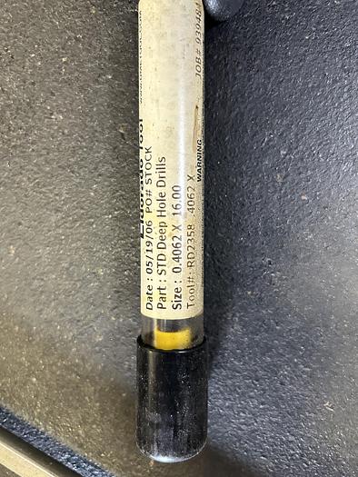 Used Large Lot of Various New Gun Drills Eldorado Tool Drill Masters, 120+ Gun Drills