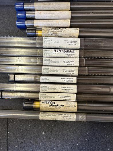 Used Large Lot of Various New Gun Drills Eldorado Tool Drill Masters, 120+ Gun Drills