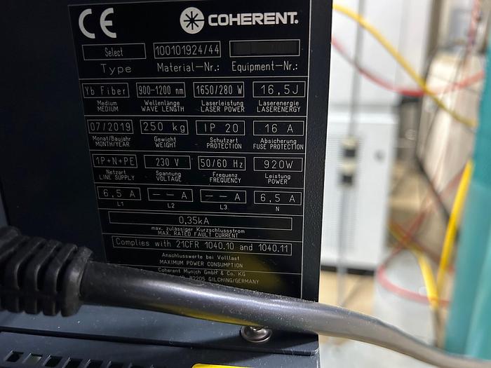 Used Coherent Select Weld Laser (2019)
