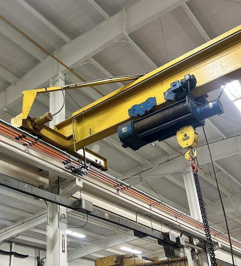 Used 10-Ton x 42' Erie Products Single Girder Overhead Crane