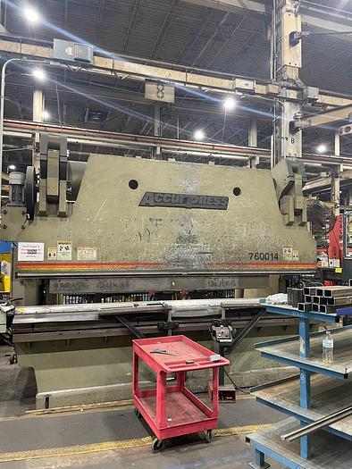 Used 600-Ton x 14' Accurpress Hydraulic Press Brake, Model: 760014