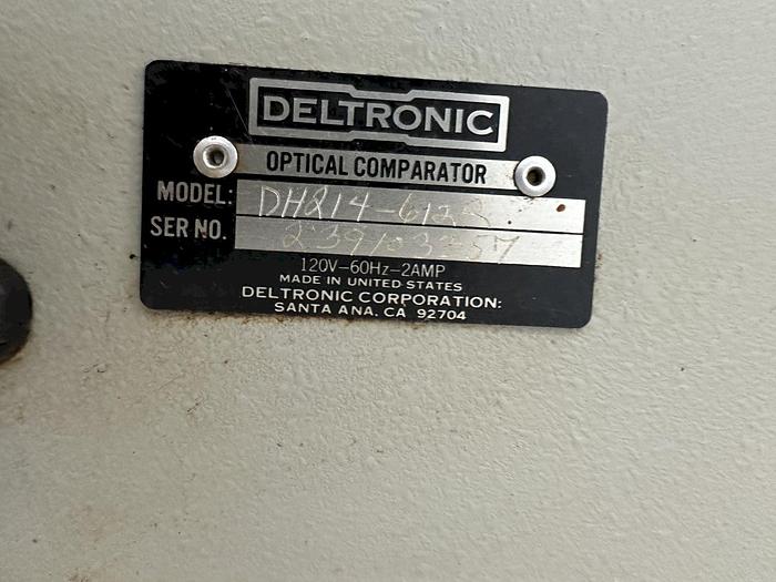 Used DELTRONIC DH214-612R OPTICAL COMPARATOR