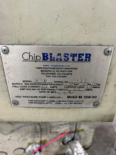 Used 2007 Chip Blaster  High Pressure Coolant Pump, Model: D30