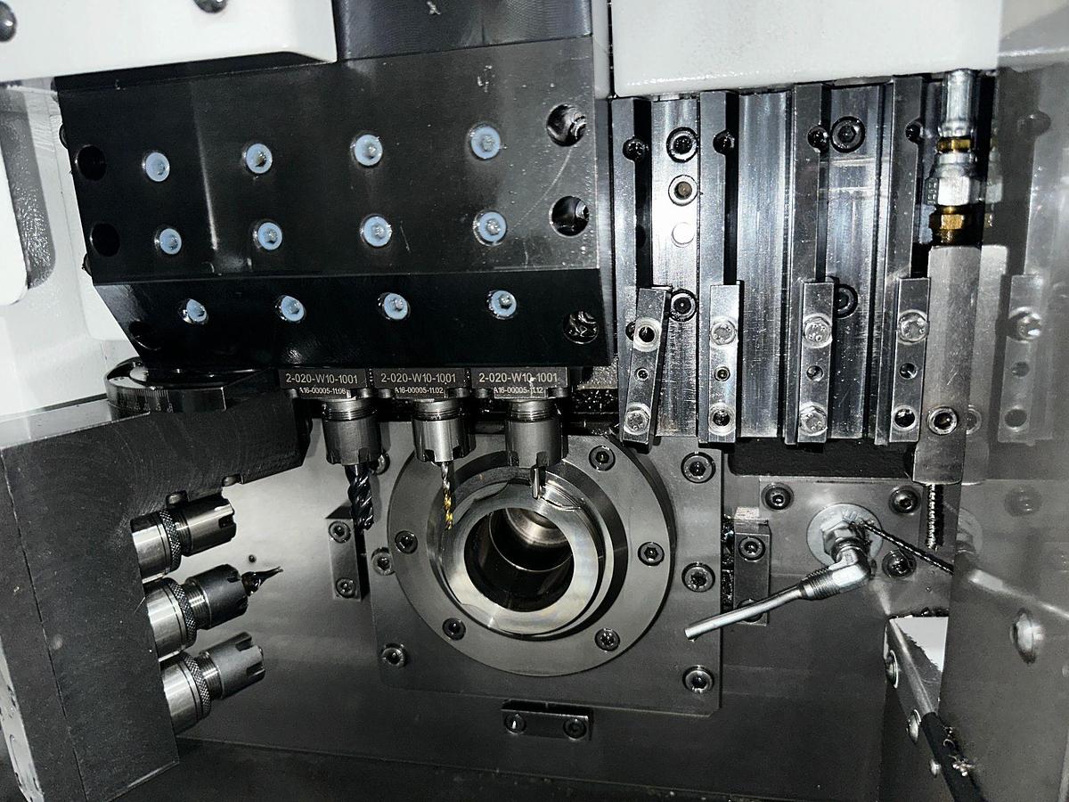 Used 10-Axis Maier ML32DY CNC Swiss Type Automatic Screw Machine