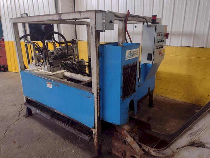 Used 196 TON X 3.5 ARS MODEL #RST 1000 HORIZONTAL HYDRAULIC BRIQUETTER / PUCKING PRESS SYSTEM
