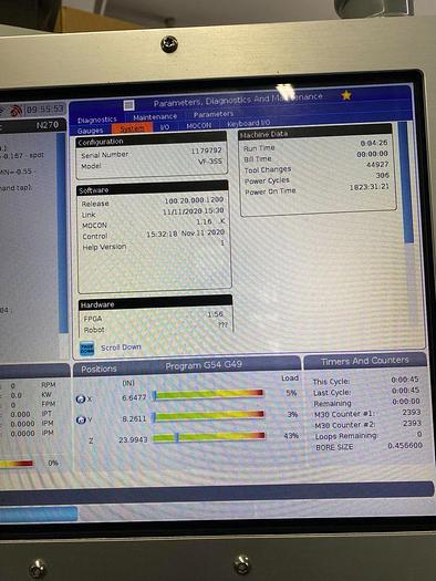 Used 2021 Haas VF3SS, Vertical Machining Center