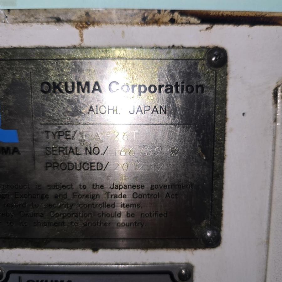 Used OKUMA GA-26T CNC CYLINDRICAL GRINDER