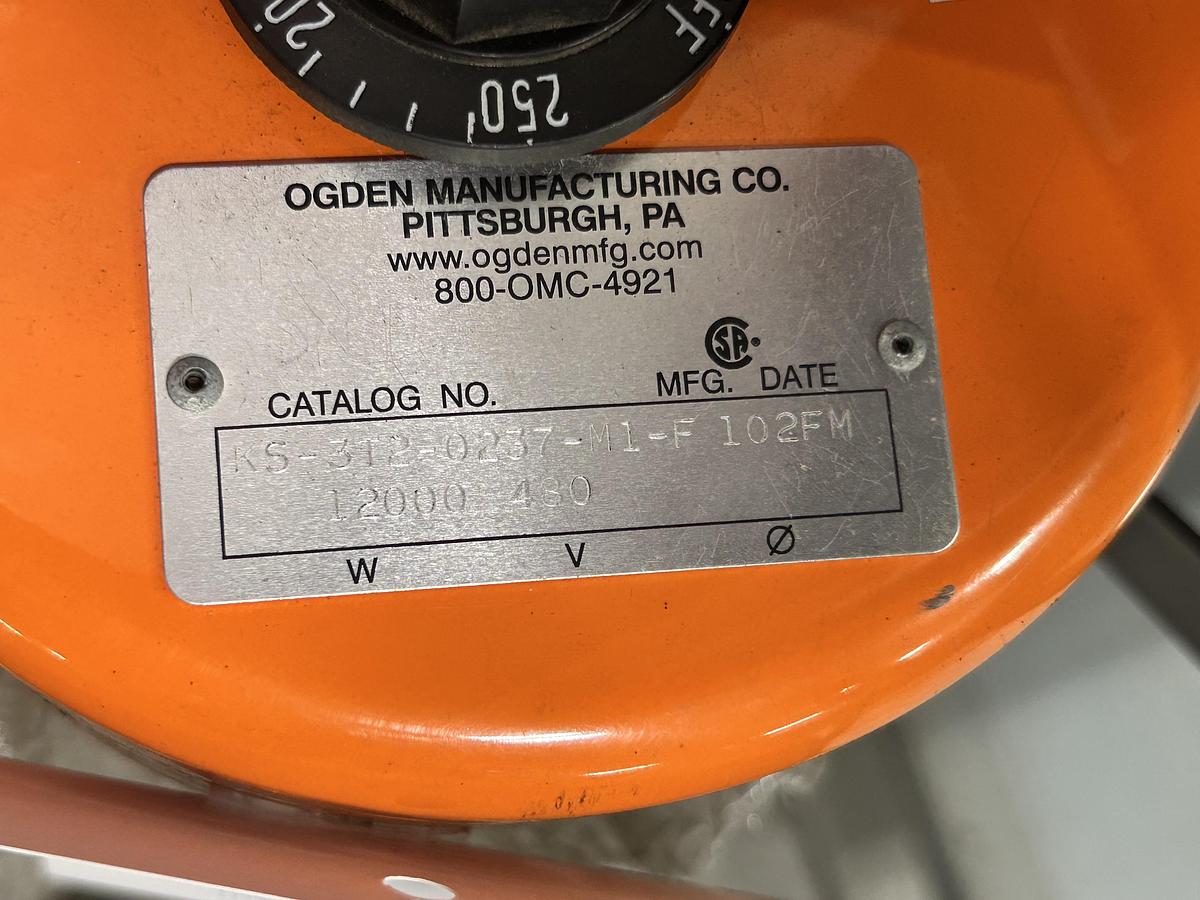 Used Ogden Manufacturing Co., Part # KS-3T2-0237-M1-F 102FM, (12000 Watts)