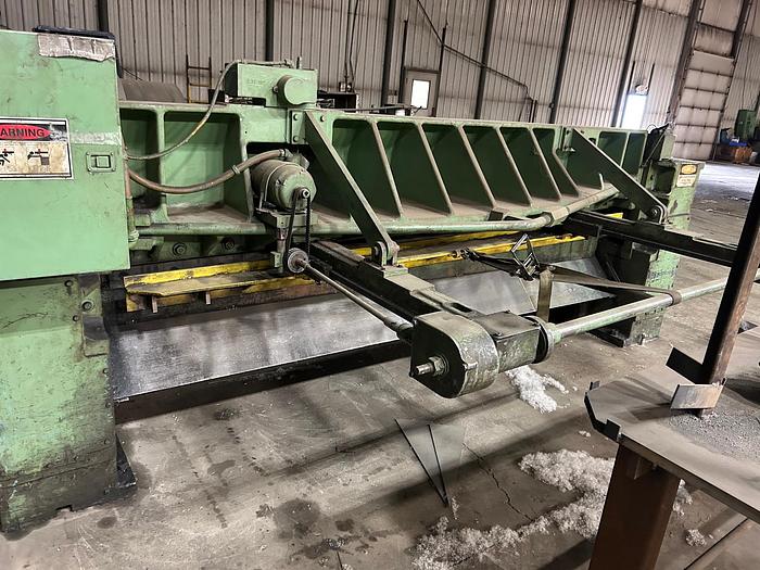 Used 10′ x 1/4″ Used Wysong Mechanical Shear