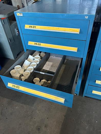 Used 5-Drawer Vidmar Storage Cabinet, 30" x 27.5" x 44.5" High