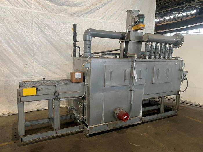 Used 18" WIDE X 6" TALL INTERNATIONAL THERMAL SYSTEMS 3 STAGE GAS FIRED BELT WASHER