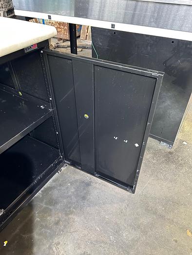 Used Vidmar 4-Drawer Cabinet & Storage, Sentry 100 Static Gard W/Laminate Bench Top