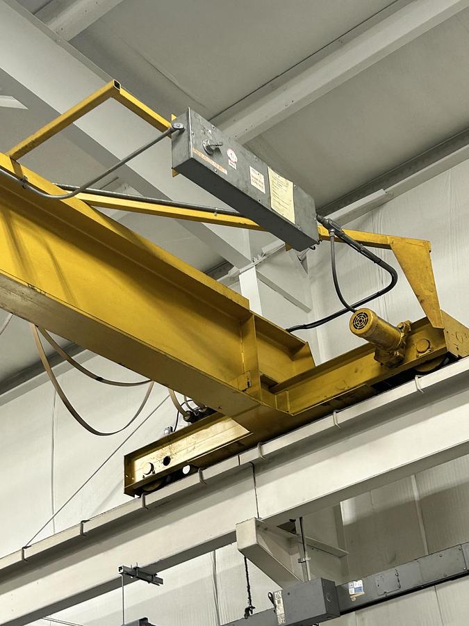 Used 10-Ton x 42' Erie Products Single Girder Overhead Crane