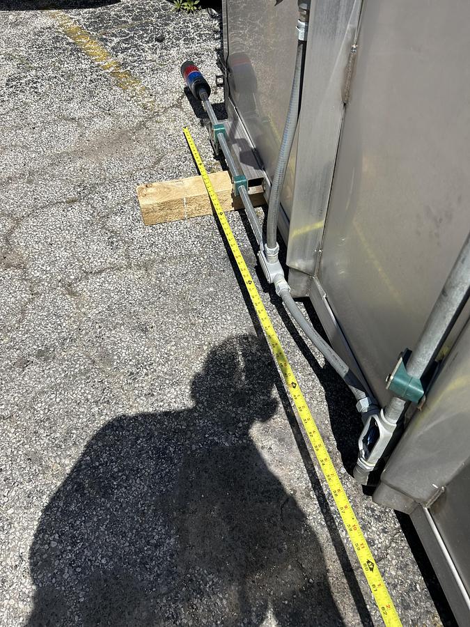 Used 1850 Gallon Stainless Steel Square Storage Tank