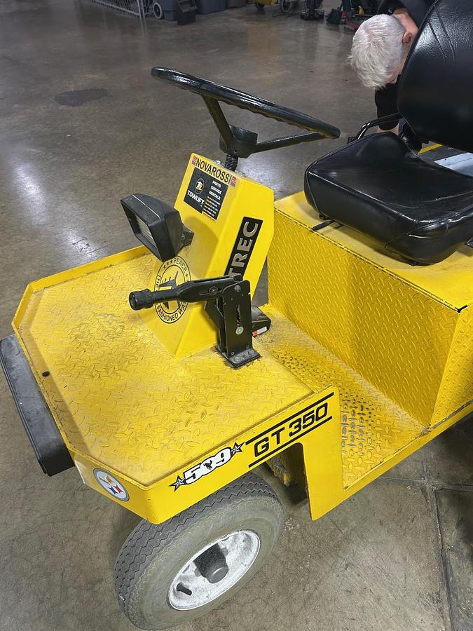 Used Motrec Electric 24V Utility Maintenance Flatbed Cart,  Model: E250, Battery Voltage 24V  HP: 3 Includes Charger
