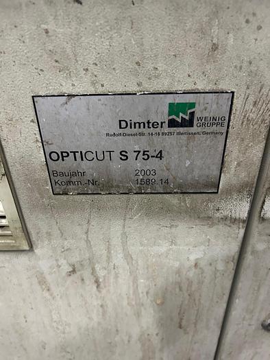 Used Weinig Ditmer Opticut S 75 Cross Cut Saw
