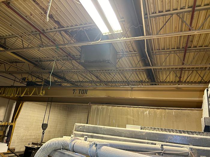 Used 7-1/2 TON PROGRESSIVE DOUBLE LEG GANTRY CRANE wirh Shaw-Box Hoist