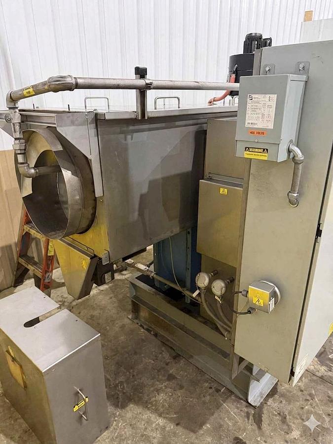 Used JENFAB STAINLESS MODEL # LJ 19" ROTARY DRUM WASH / RINSE/ DRY PARTS WASHER SYSTEM