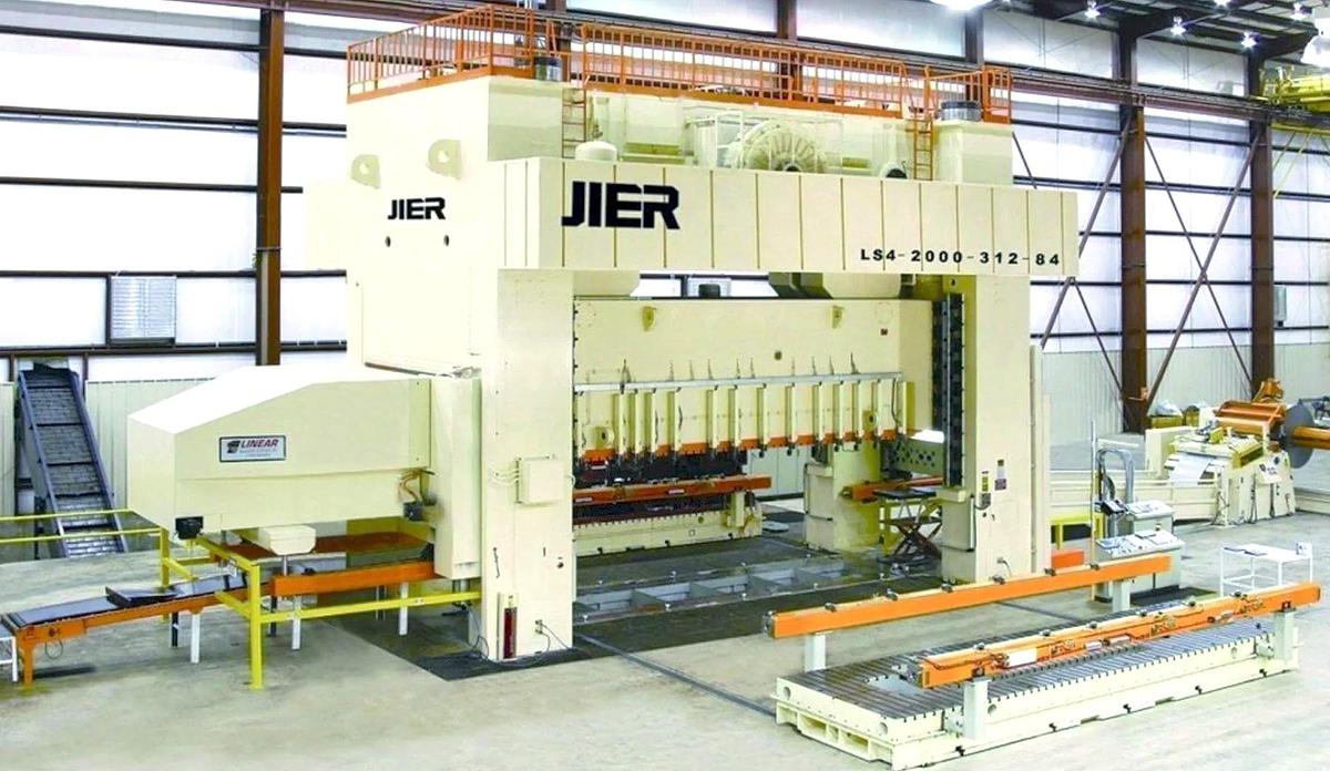Used 2000-Ton Jier Model: LS4-2000-312-84 Link Drive Straight Side Press