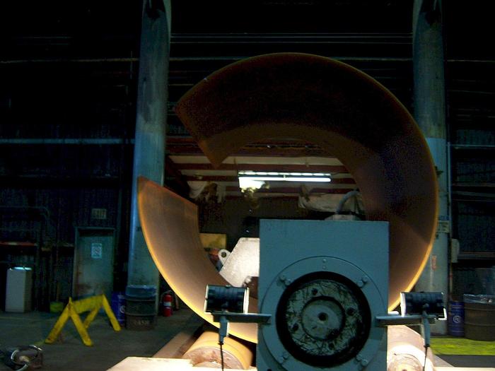 Used 12' x 2-1/2" Haeusler 4-Roll Double Initial Pinch Hydraulic Roll (2004)