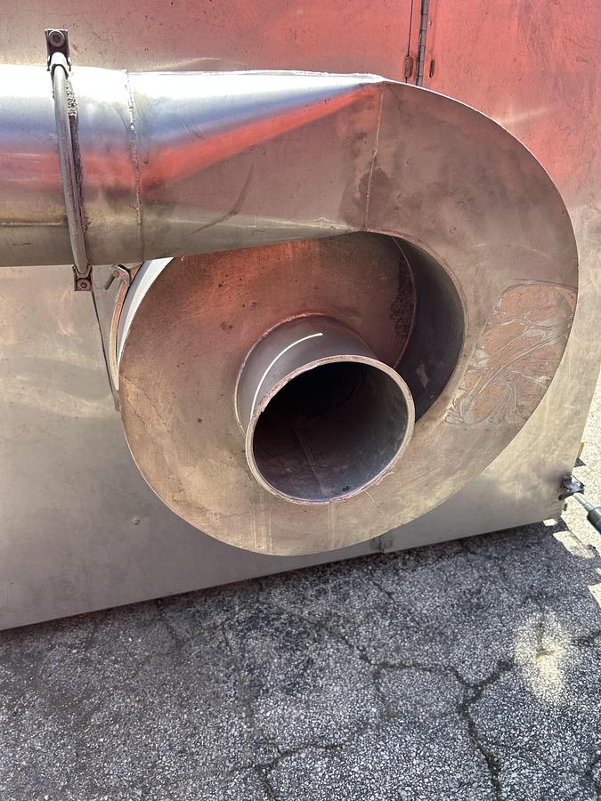 Used 1850 Gallon Stainless Steel Square Storage Tank