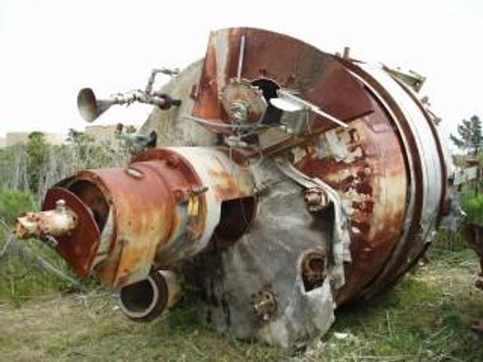 Used Reactor, 3,500 Gallon, 347 S/st, 15 PSI, Jkt, Agit, Clad #S631500