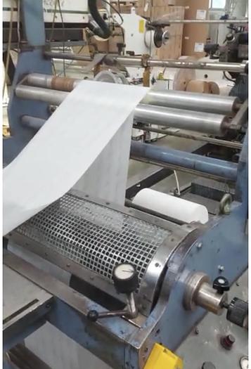 Used BIAGIONI/CASTALDINI MODEL F100 (PERFORATION) BAG MACHINE WITH 4 COLOR PRINTING UNIT