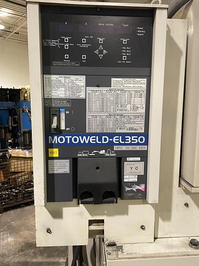 Used MOTOMAN EA1400N DUAL ARM ROBOTIC MIG WELDING CELL WITH 11,000 LB CAPACITY A/B SIDED INDEX TABLE