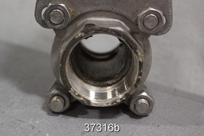 Used 1.5" Pneumatic Ball Valve, Threaded #37316