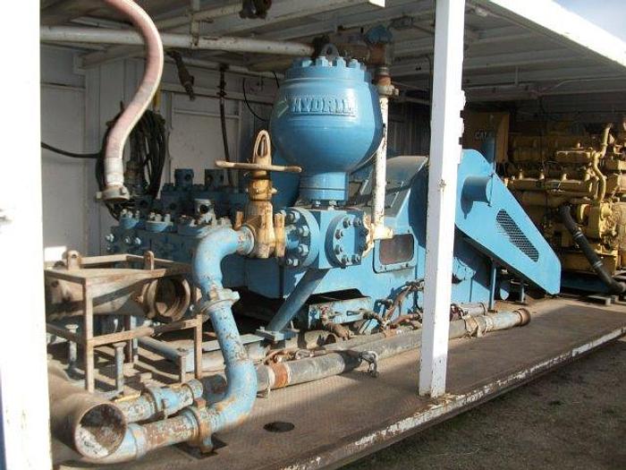 Used National 8P-80 Triplex Drilling Mud Pump Package