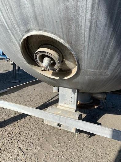 Used 1971 Lee 1,000 Gal Stainless Steel Jacketed Mix Kettle W/ Sickle Agitator