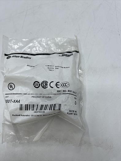 800T-XA4 Allen Bradley contact shallow block Ser. D