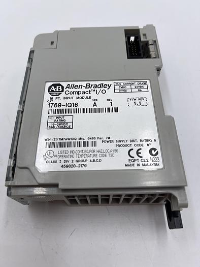 Used Allen-Bradley 1769-IQ16 Ser A Rev 1 