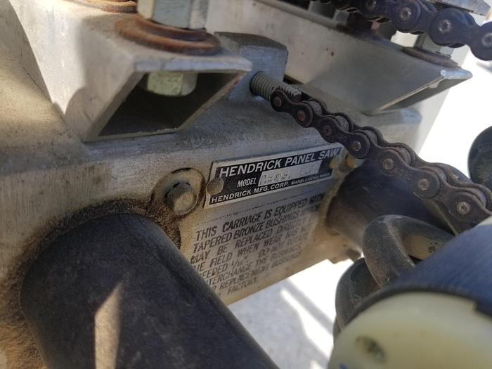 Used Hendrick PETS 7130 Horizontal Panel Saw
