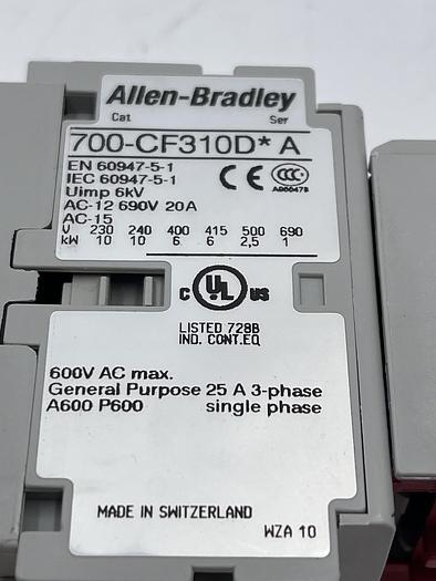 Used Allen-Bradley 700-CF310D* Ser A 100S-F Ser B