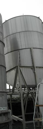 Used Tank, 11,400 Gallon, S/st, Jkt, 11'3" x 15', Sloped Bottom #A739731