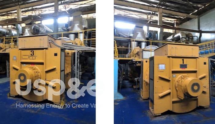 Used 28.5 MW 2005 Caterpillar G16 CM34 CAT MAK Natural Gas Generator Power Plant