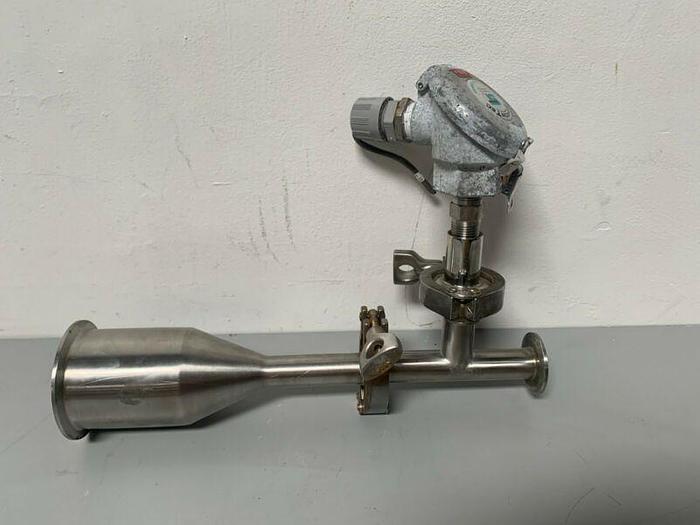 Used Sensortec RTBGL-KW03Q-56 Temperature Probe w/ Piping & 2"/3.5" Sanitary Fittings