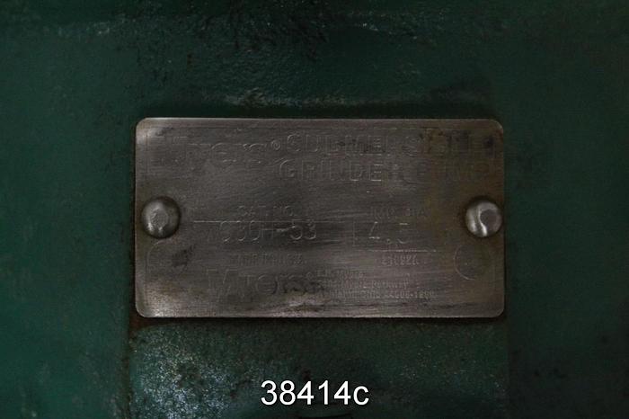 Used Myers Submersible Grinder Pump and Motor, Model WG30H-53-25 #38414