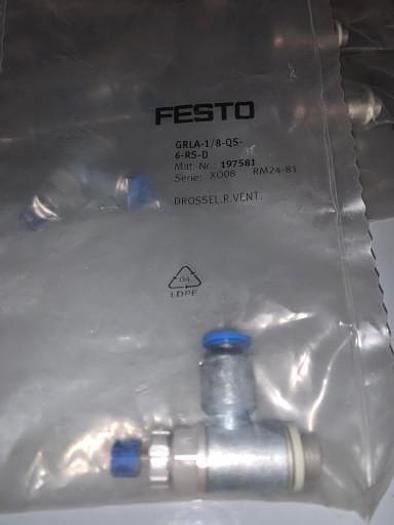 Long-release valve GRLA-1/8-QS-6-RS-D 197581, Festo