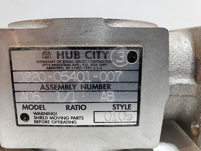 NEW (Opened Box) Hub City 0220-05401-007 Model AD5 1/1 Ratio (G4)