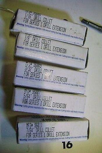 Used Assorted Collets Tool Holders for CNC and Drill Extensions - 27 pieces