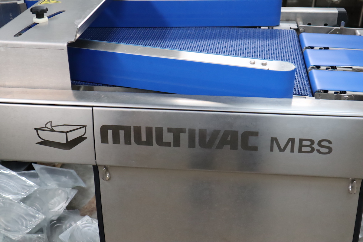 Used Multivac R535 thermoformer with Mettler Toledo inspection
