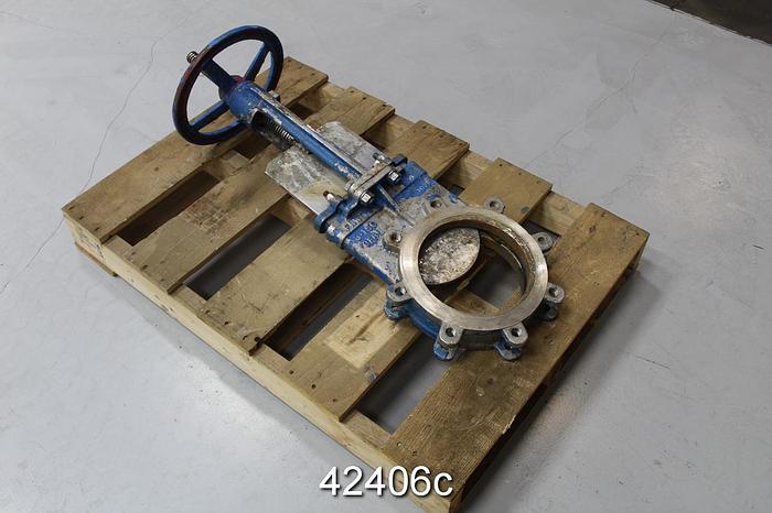 Used FNW 8" Hand Operated Knife Gate Valve #42406