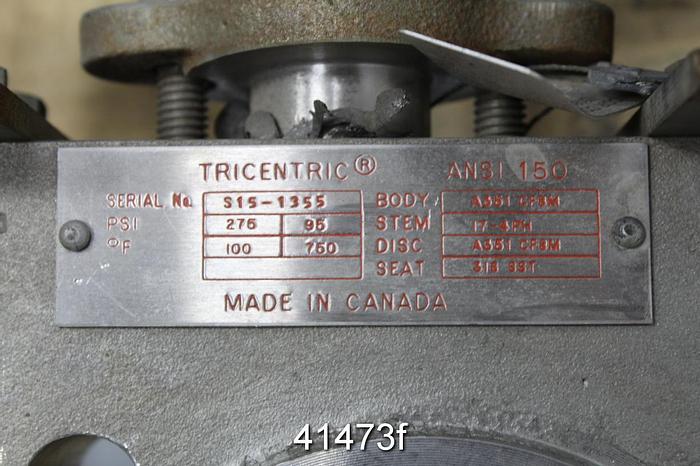 Used Tricentric Ansi 150 3" Butterfly Valve #41473