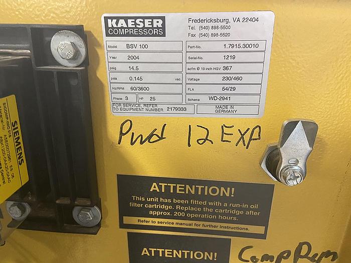 Used 2004 Kaesar BSV 100