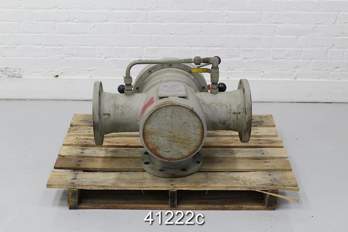 Used HYCOA J3CUXS96BSX Hand Operated 6" 3-Way Transfer Valve #41222