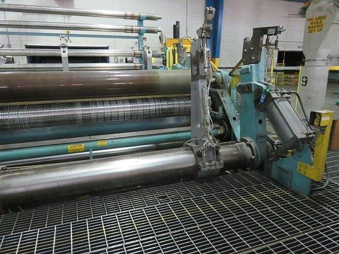 Used 1996 96" CAMERON CENTER SURFACE DUPLEX SLITTER REWINDER