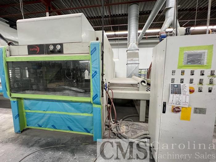 Used Cefla  UNO 1300 & VERTICAL OVEN spray finishing line